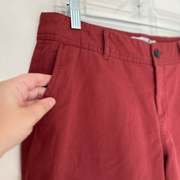 TWIK High Waist Straight Leg Pant 9 Red - Picture 4 of 16